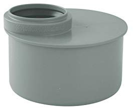 STEMAX-Wassertechnik Marley HT Abflussrohr Htr Reduziermuffe kurz Übergangsrohr exzentrisch in verschiedenen Nennweiten, Größe: DN110/75