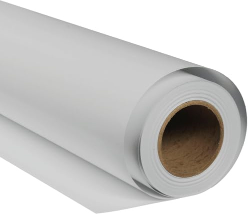 Bresser SBP25 Papierhintergrundrolle Photograu 2,72 x 11 m 160 g/m² | Nicht reflektierend, minimal strukturierte Oberfläche, 160 g/m² Papier, stabiler Kartonkern 48 mm, für Porträts und Video