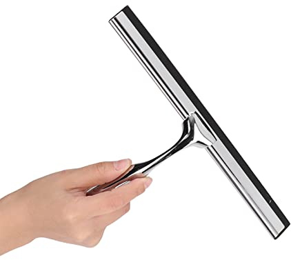 Raschietto per Finestra in Acciaio Inox con Gancio Potente, Ideale per Vetrate, Specchi e Superfici Lisce