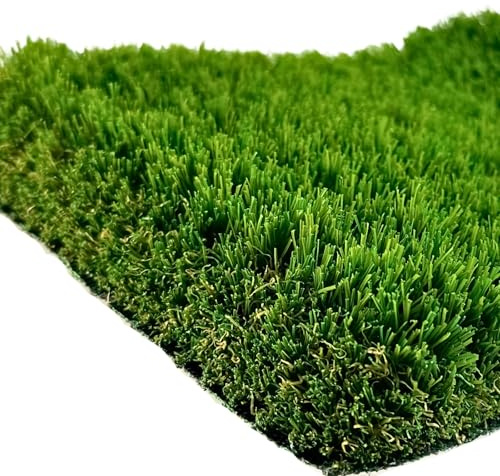 Césped Artificial Terraza 42mm Premium. Rollos Cesped Artificial al Corte. con Memoria. Super Suave. Mod Santander (2mx6m = 12m2)