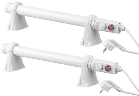 2 radiateurs tubulaires électriques 55 W pour serre de jardin [Royal Gardineer]