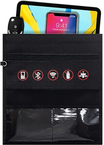 ONEVER Faraday - Custodia per computer portatile da 45 x 34,8 cm, con blocco del segnale, custodia Faraday, antigraffio, per telefoni, tablet e portachiavi, ignifugo e impermeabile