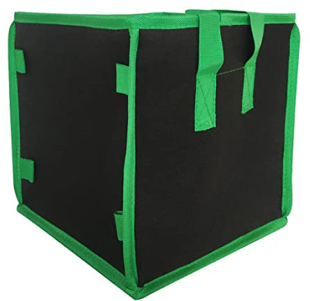 Gallon Grow Bags Fabric Plant Pots 10 Square Planting Bags with Heavy Duty Handle Planting Buckets for Transplanting, fabric plant pots