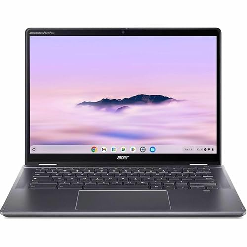 acer Chromebook Plus Spin 514 CPE594-1N CPE594-1N-30EM 14 Touchscreen Convertible 2 in 1 Chromebook - WUXGA - Intel Core 3 100U - 8 GB - 256 GB SSD - English (US) Keyboard - Iron - Intel Chip - 1920