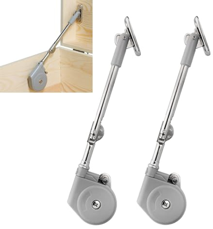 LIKERAINY 90 Grados Soporte de Tapa de Cierre Suave para Puertas Batientes de Armarios Puntal de Apertura Hacia Arriba Bisagra Amortiguadora para Tapa Tatami Caja Cofre de Juguetes Paquete de 2