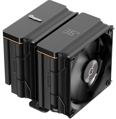 Iota A62 BK Raffreddatore CPU, Air Cooler con nuovo display digitale, 6 tubi di calore in rame, ventole di raffreddamento CPU per AMD, Intel LGA 115X/1200/1700/1851