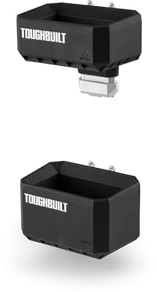 ToughBuilt StackTech - Long Handle Tool Holder, Adjustable, TB-B1-A-54 | Dual-Support Design, Quick-Release Mount, Fits StackTech Rails, Garage Organization, Heavy-Duty Construction