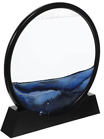 JOINPAYA Sablier 3d Art Du Sable En Mouvement 30 Cm Décor De Bureau Maison Paysage Liquide Dynamique Présent Relaxant