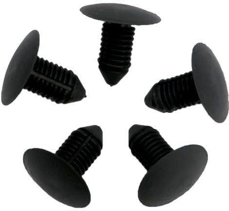 XFUYI 20 x Paraurti per Auto per Rivetti 10mm Foro Nero Elementi di Fissaggio per Nuovo