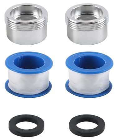 Gorise Wasserhahnadapter M18 Auf M22, 18 Mm Außengewinde Auf 22 Mm Außengewinde, Konverter, Chrom-Luftsprudler-Adapter, Kompatibel Mit Wasserfilter-, Und Reinigeranschlüssen