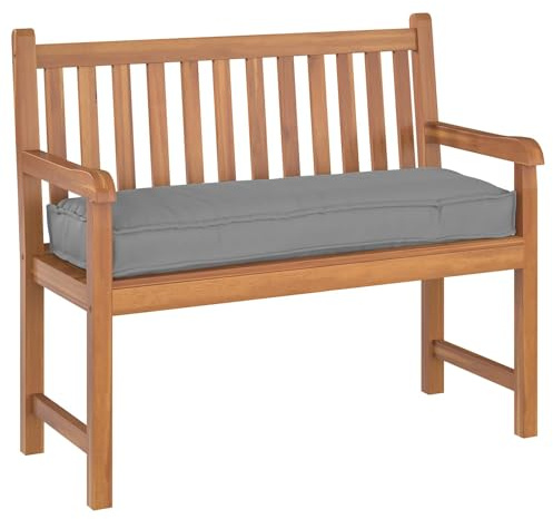 vidaXL Cuscino Grigio 120 x 40 x 8 cm Tessuto Oxford, Cuscino per Soggiorno, Tessuto Oxford Impermeabile, Design Moderno e Minimal, Robusto, Elegante per Uso Interno ed Esterno