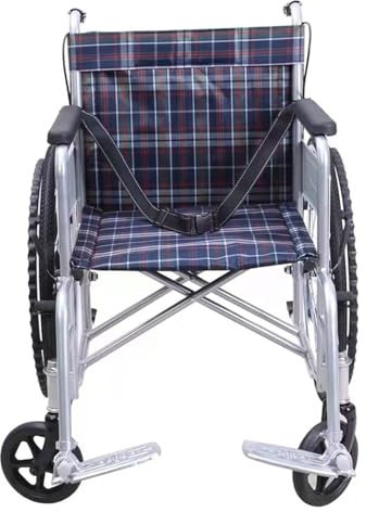 YCNLYSSR Carrozzina Manuale Leggera, Carrozzina Pieghevole Leggera da Trasporto con Freni a Mano, Sedia a rotelle Pieghevole per Viaggio e stoccaggio, compatta, a Traliccio (a Traliccio)