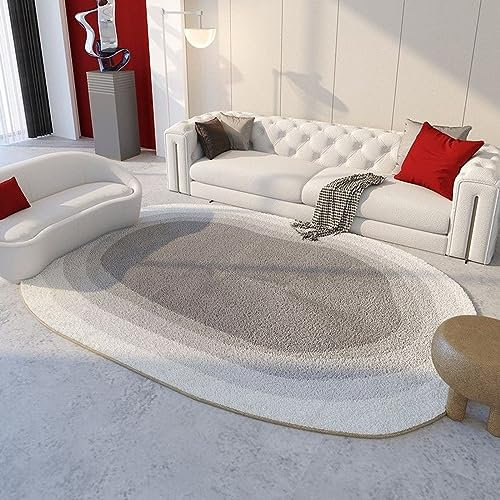 160x230cm Irregular Stripe Gray Area Rug - Modern Bedroom Living Room & Nursery Floor Mat Stylish Carpeting for Girls' Room & Window Decoration.