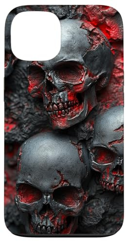Porta de diseño de Arte de Halloween Dark Horror de Pila de Carcasa para iPhone 13