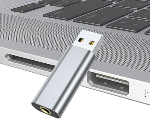 Adaptador USB a Jack - 3.5mm Tarjeta de Sonido Externa Plug & Play