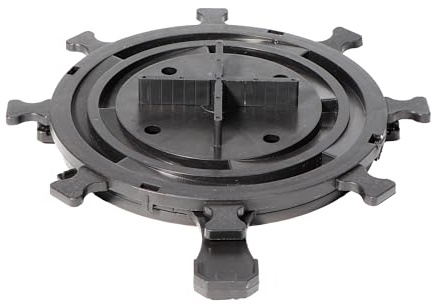 Gartenwelt Riegelsberger Plattenlager PRO Terrassenlager Stellfuß für Terrassen-Platten Keramik Stein Beton Fliesen höhenverstellbar 10-15 mm (20 Stück)