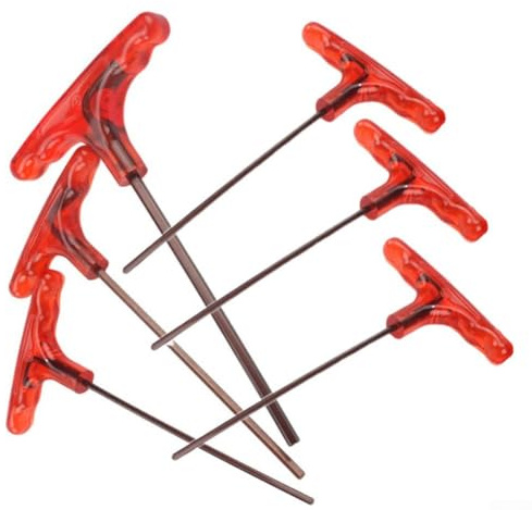 Zilimontt Lot de 6 clés hexagonales intérieures en alliage d'acier pour H2-H6 pour réparation automobile et entretien de machines