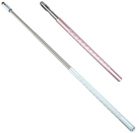 Garneck 2 Stück Touchscreen Stift aus Aluminiumlegierung mit Ergonomischer Form und Feiner Spitze für Tablette und Handy Digitales Zeichnen und Notizen