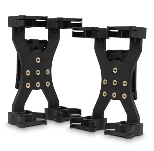 Soporte Táctico De Calibre 12 For Escopeta, Bolsa Ajustable For Munición De Revista, Adaptador De Clip For Cinturón, Accesorios De Caza mag, 2 Uds.(Black)