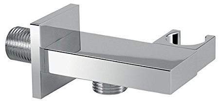 Evenes Design-Wandanschlussbogen 90 verchromt flache Ausf.