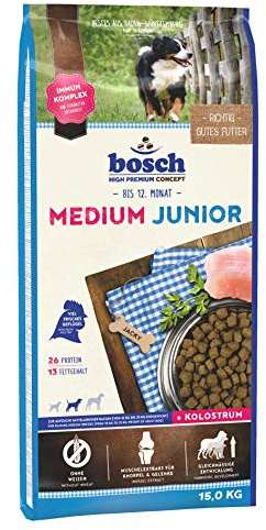 Dog Junior Medium 15kg, 1er Pack (1 x 15 kg Packung)