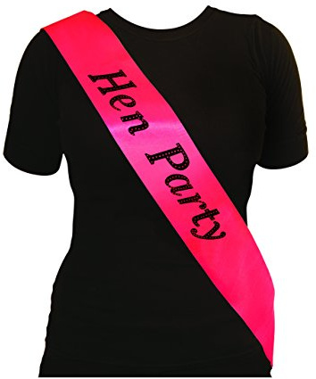 Hen Party Night Do Sash - Sashes Accessories Novelty Game Gift (Fuchsie / Hot Pink Hen Party)