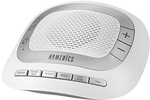 Homedics natürliche Einschlafhilfe für besseren Schlaf - 5 natürliche Töne und weiße Geräusche zum einfachen Einschlafen - ideal zum Mitnehmen