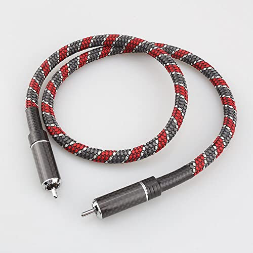 Cavo coassiale Digitale Audio Coassiale/al s.pdif Amplificatore di Potenza Linea di connessione HiFi Cavo del Segnale Anteriore e Posteriore (Length : 0.5m)