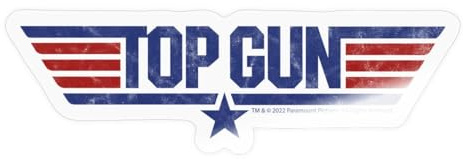 Top Gun Logo Sticker Aufkleber