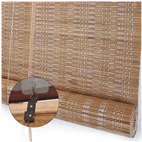 Sonakia Rollos Für Fenster, Bambus Vorhang, Bambus Rollläden, Römische Sonnenschutz Jalousien, Jalousie Aus Holz, 50 X 120 cm, 90 X 160 cm, 140 X 200 cm,WxH-135x280cm/53x110in
