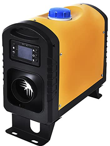 Riscaldatore Diesel 5KW Riscaldamento da Parcheggio Diesel Tutto in Uno con LCD, Telecomando e Silenziatore, Riscaldamento Ad Aria Diesel per Camper,Macchine,Camion,Barche,Autobus etc,24V