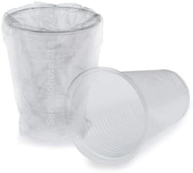 50 Stück transparente Gläser, einzeln versiegelt, 220 ml, für Gastronomie, Hotels, Schönheitszentren, Saunen