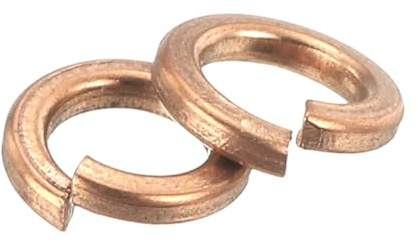 QUARKZMAN 80pz Rondelle di Sicurezza a Molla, M3 Rondella Sicurezza Divisa Assortimento Rondelle di Sicurezza in Rame per Viti Bulloni Dadi
