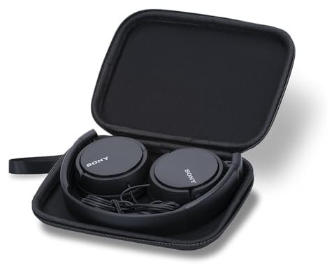 Ginsco Ultra-Thin Hard Shell Headphone Case, Compact Size Replacement Headset Protect Case, Compatible with Sony MDR-ZX110 MDR-ZX110AP MDR-ZX310AP