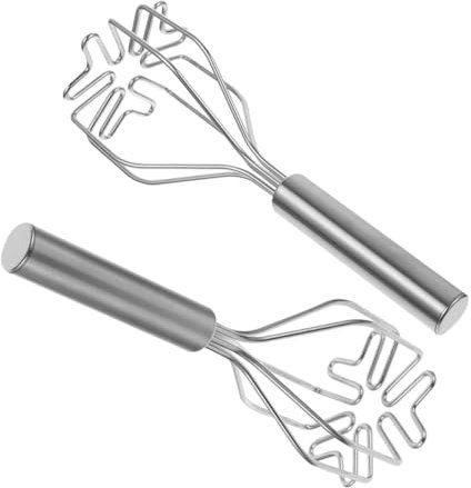 MOLUCKFU 2stücke Teiliges Kartoffelstampfer Manuelle Presse Für Cremige Kartoffelpüree Und Obst Ergonomischer Griff Für Müheloses Zubereiten Küche