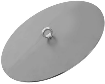 NUOBESTY Cubierta de Horno de Placa de Acero Espesado Inoxidable Wok salpicar cocinando Zapatillas Seguridad invernaderos Tapa del Horno de Hierro Tapa de Estufa de Hierro Planchar Plata