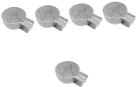 DEARMAMY 5 Pezzi ciotole da barba ciotola da barba per uomo uomini della ciotola da del rasoio per schiumare la per schiuma da maschile pp Grigio