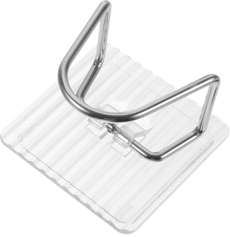Vaguelly Porte-éponge Mural Adhésif sans Perçage Blanc, Support De Rangement Multifonction Robuste pour Évier, Étagère Égouttoir La Cuisine Crochets pour Ustensiles, Maison,