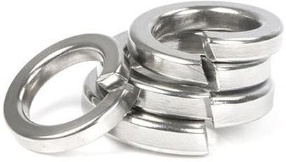 KSeSii 600 pièces GB93 304 acier inoxydable ressort fendu rondelle de verrouillage assortiment ensemble M2 M2.5 M3 M4 M5 M6 M8 M10 M12 Kit de joint élastique