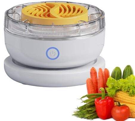 Fruit Washing Machine, and Exfoliating - Rechargeable Portable Automatic Rotating Kitchen Accessories - and Washing Machine, Efficient Portable Rotating Fruit Washing Machine, Reusable
