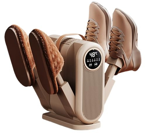 Sèche-Chaussures - Chauffe-Pliantes Sécurisés avec Minuterie Intelligente - Sécheur pour Bottes de Travail,Pour nettoyage maison ski vacances sacs linge baskets et gants