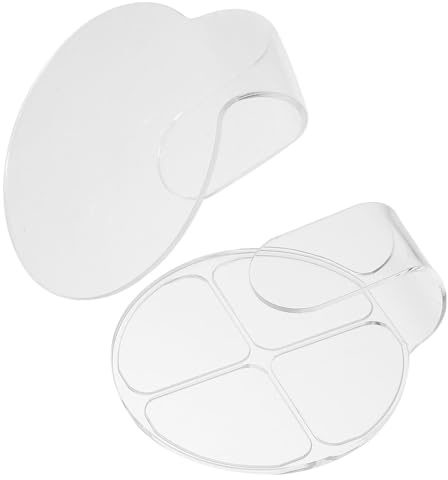 BCOATH Palette de Maquillage Facile à Nettoyer en Acrylique 2pcs pour Mélange de Couleurs pour Usage Quotidien et Fond de Teint