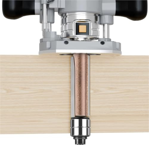 1 broca de fresadora profesional de 6 mm con vástago de 1/4 pulgadas para fresadora de madera, juego de brocas para cepilladora de madera (6 x 7,96 mm)