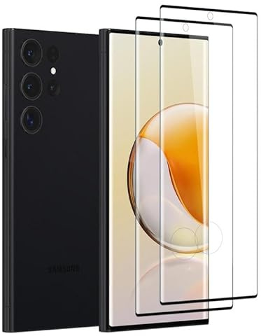 [2 Stück] folie für Samsung Galaxy S23 Ultra 5G Schutzfolie 9H | Schutz für Samsung S23 Ultra Displayschutz, Volle Bedeckung Blasenfreie Schutzglas für S23 Ultra Displayfolie