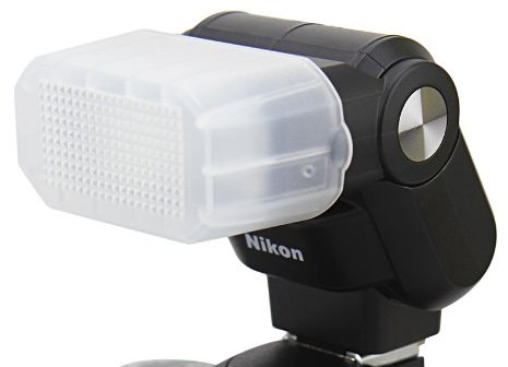 Maxsimafoto® - White Flash Bounce Diffuser for Nikon SB-300 Speedlight, SB300.