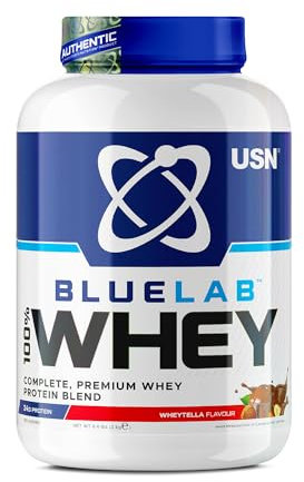 USN Blue Lab Whey Protein Powder: Wheytella - Whey Protein 908g - Post-Workout - Whey Isolate - Muscle Building Powder Supplement With Added BCAAs