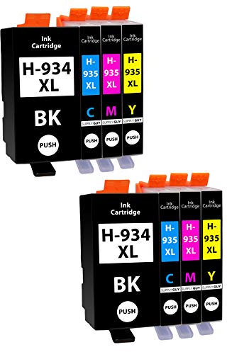 Supply Guy 8 Druckerpatronen kompatibel mit HP 934 935 934XL 935XL passend für HP OfficeJet 6200 6230 6235 6239 6800 6812 6815 6820 6822 6825 6830 6835 (Multipack - Schwarz, Cyan, Magenta, Gelb)