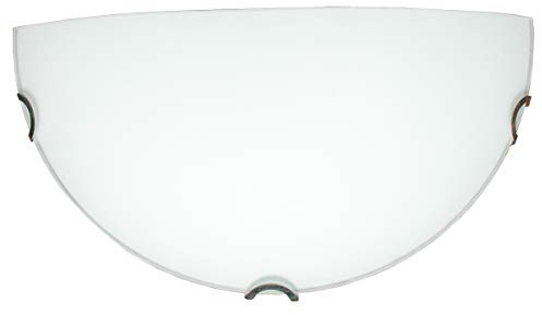 Lampe murale pour intérieur E27 - Applique plafonnier rond demi-lune - IP20 - Plafonnier design moderne blanc - Éclairage intérieur 32cm x 16cm