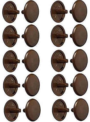 cyclingcolors 20x coprivite pz2 cappuccio plastica viti copertura coperchi tappi pozidriv 2.5mm (Marrone (RAL 8007))