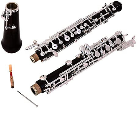 DZDZDZ Oboe Anfänger Oboe Instrument C Key Oboe Semi-Automatische Versilberte Tasten Oboe zubehör